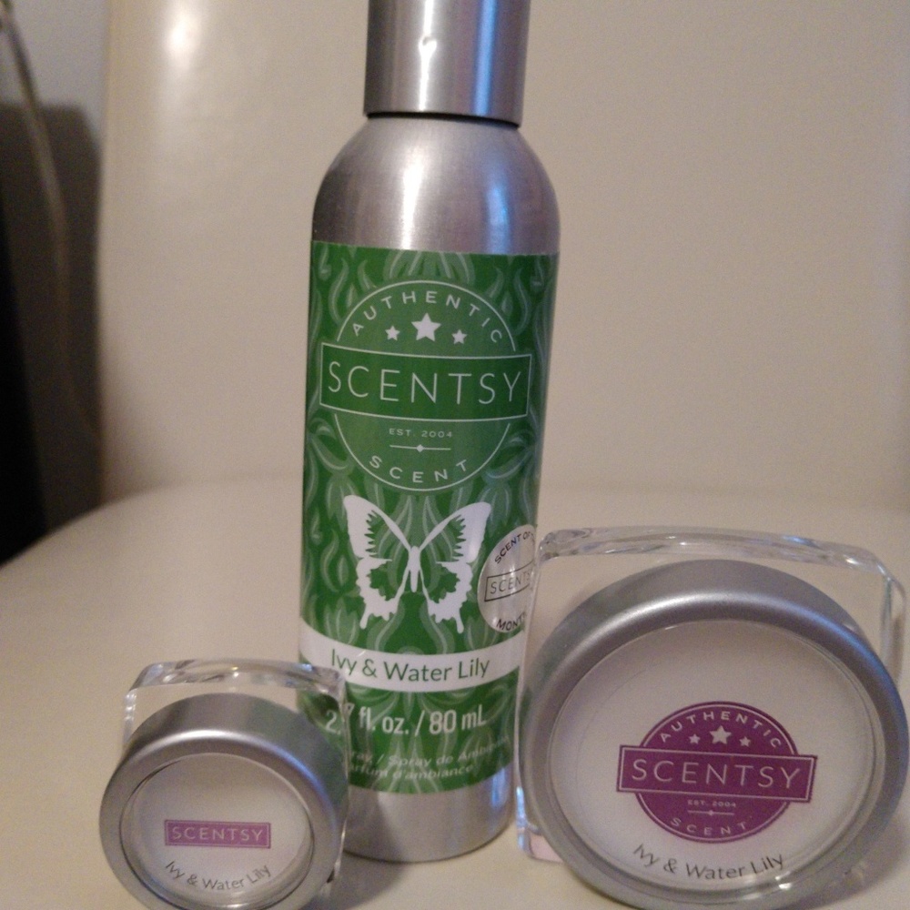 Scentsy room spray and sample wax melts